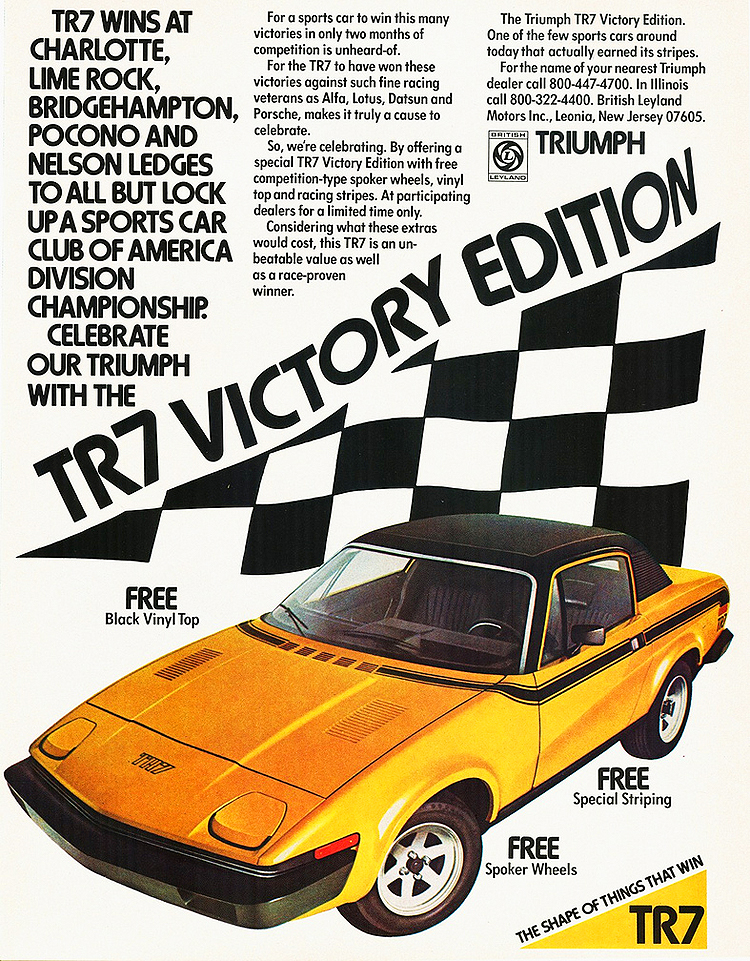 Triumph 1977 TR7 Victory Edition
